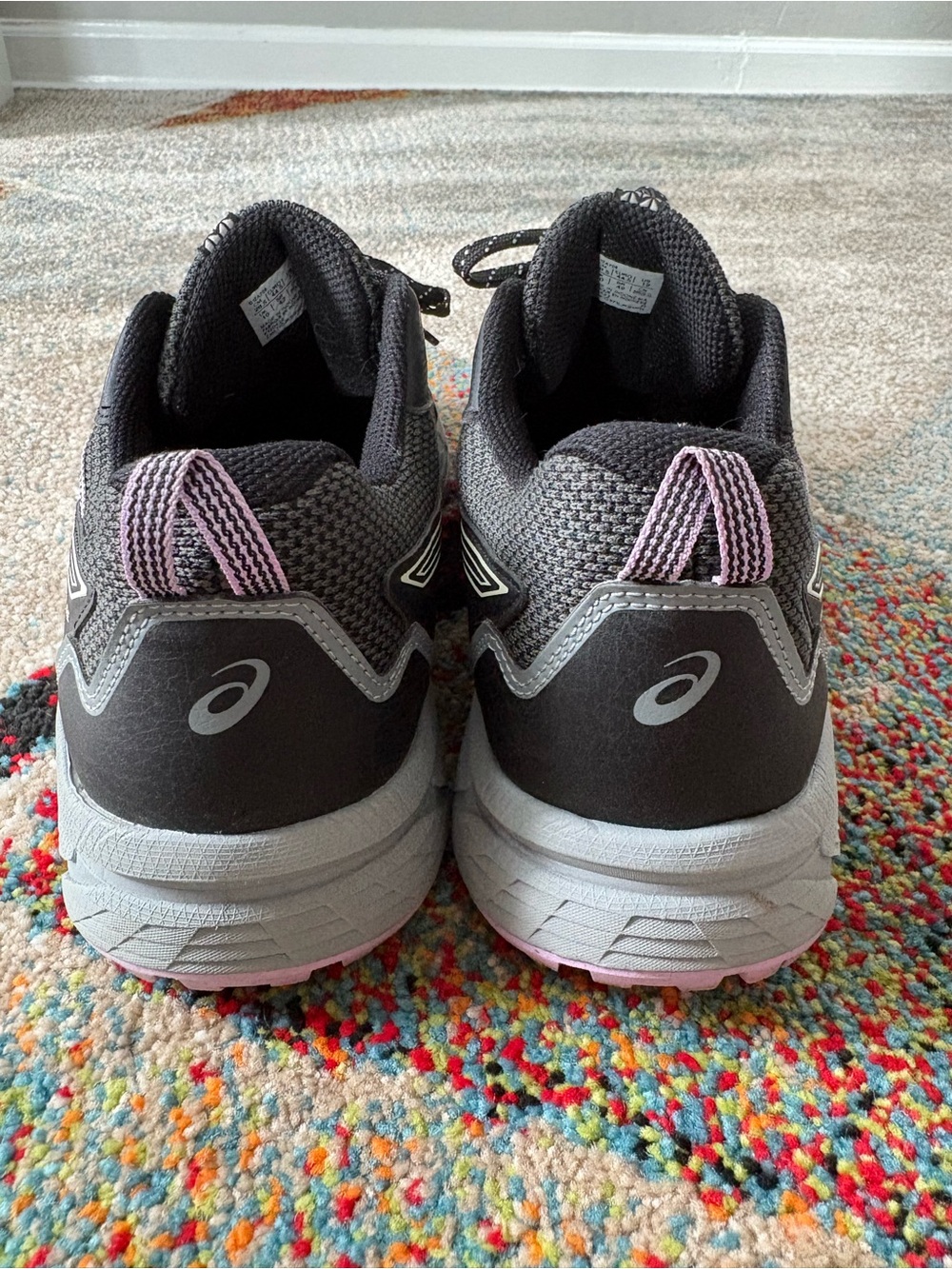 Asics Women's Black & Purple Gel Venture 8 Running Shoes - Picture 5 of 5